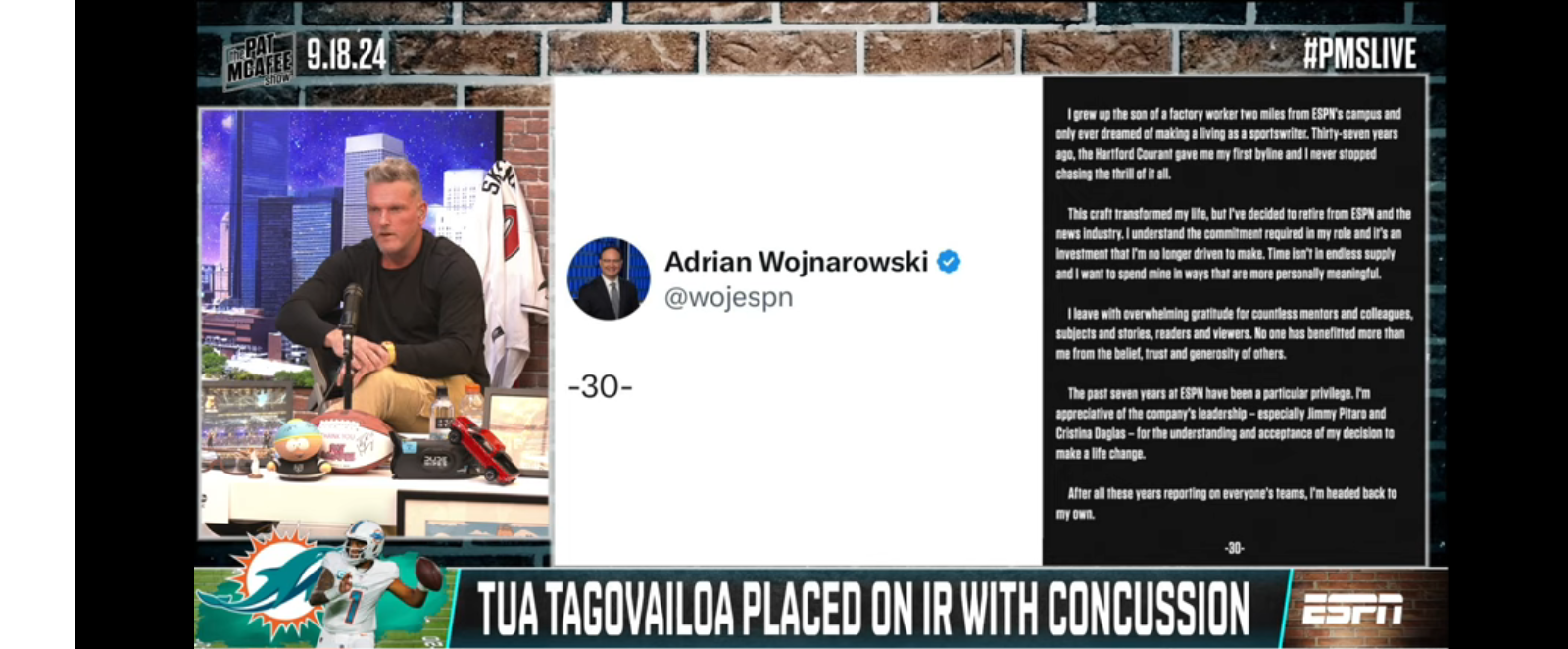 Woj Has Officially Retired From Breaking News & The World Will Never Be The Same