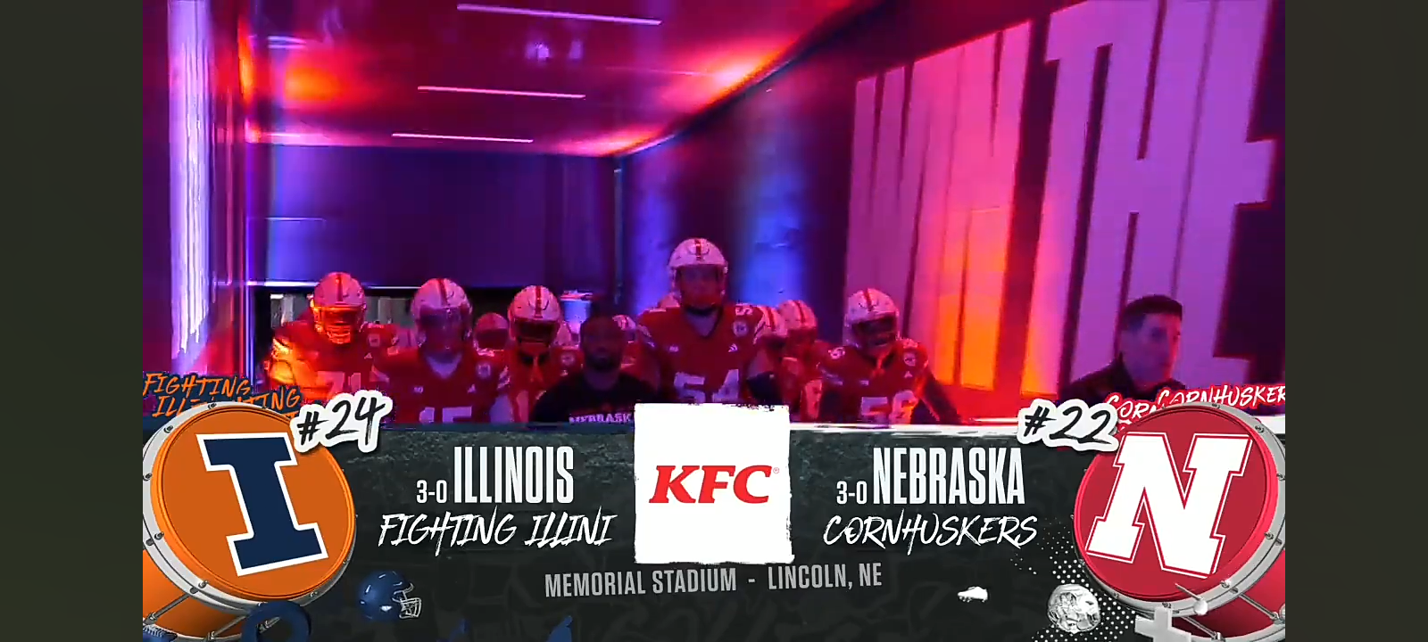 No. 24 Illinois Fighting Illini vs. No. 22 Nebraska Cornhuskers Highlights