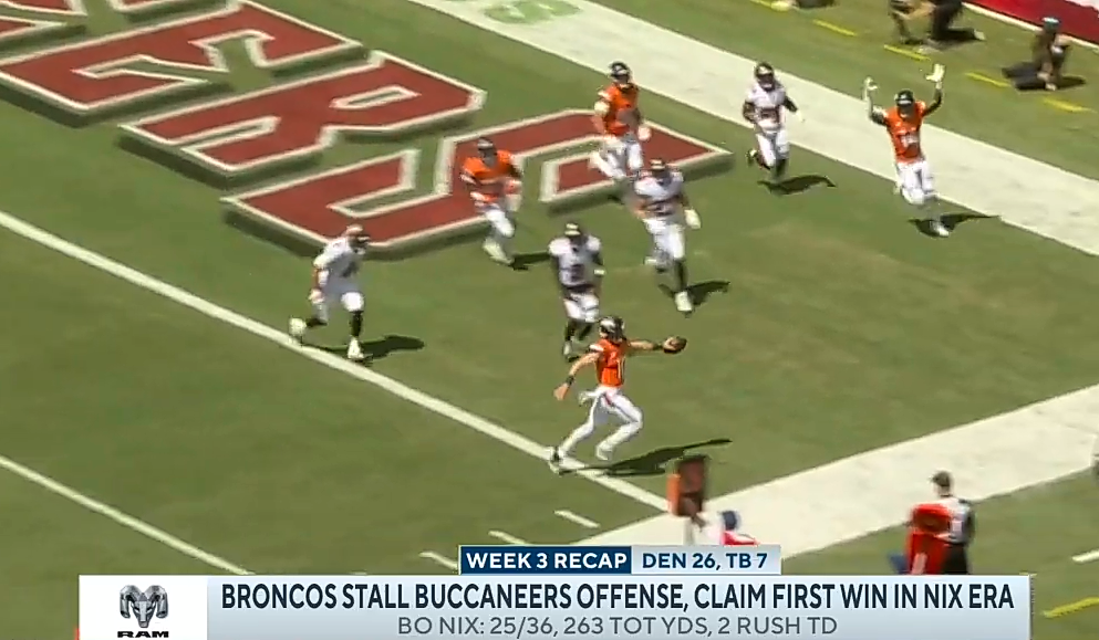 Broncos slow down Bucs offense, CLAIM first win in Bo Nix era
