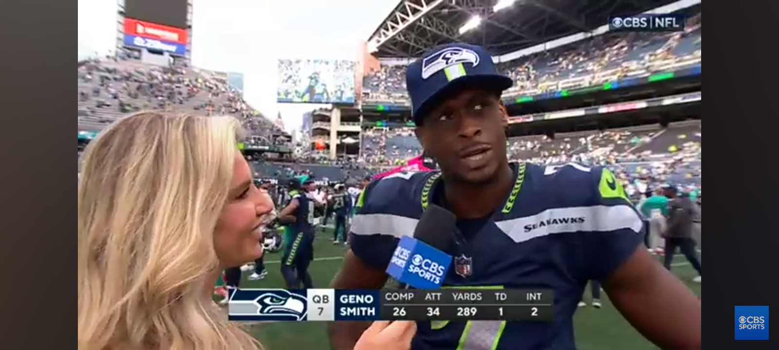 Geno Smith speaks after first 3-0 start for the Seahawks since the 2020 season