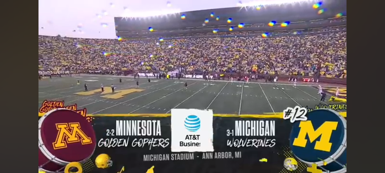 Minnesota Golden Gophers vs. No. 12 Michigan Wolverines Highlights