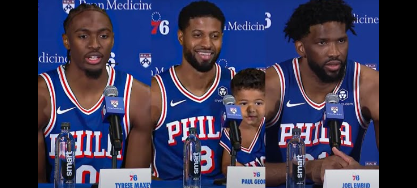 Paul George, Joel Embiid & Tyrese Maxey Talk The New Big 3 In Philly & More at NBA Media Day!