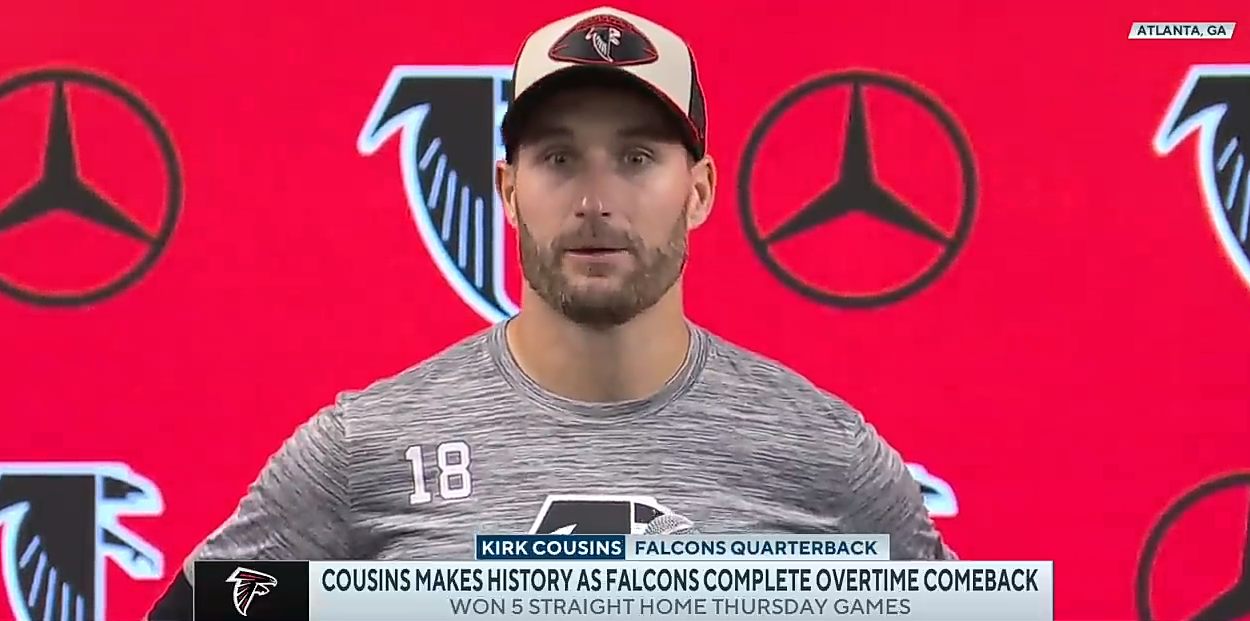 Kirk Cousins credits Falcons’ long drives for helping him achieve passing record