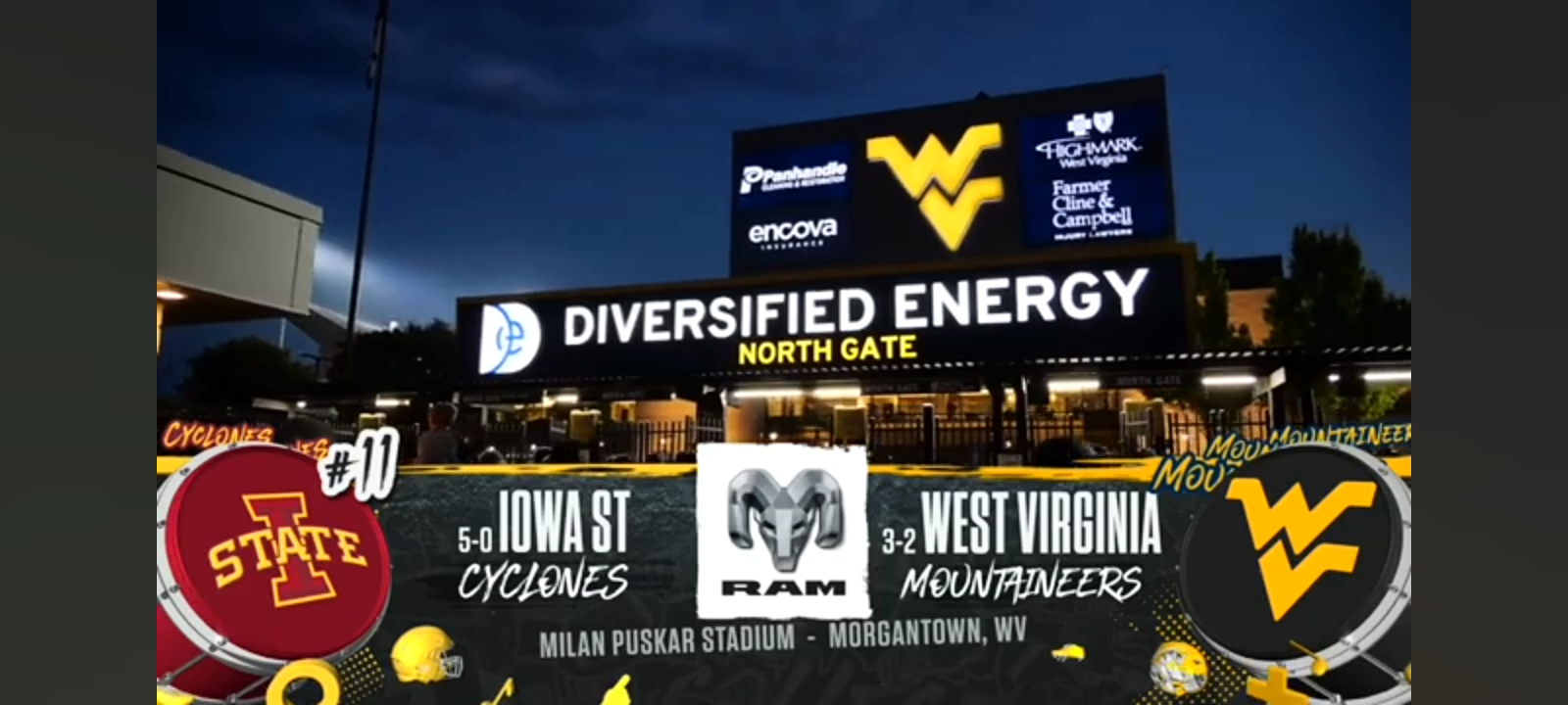 No. 11 Iowa State Cyclones vs. West Virginia Mountaineers Highlights