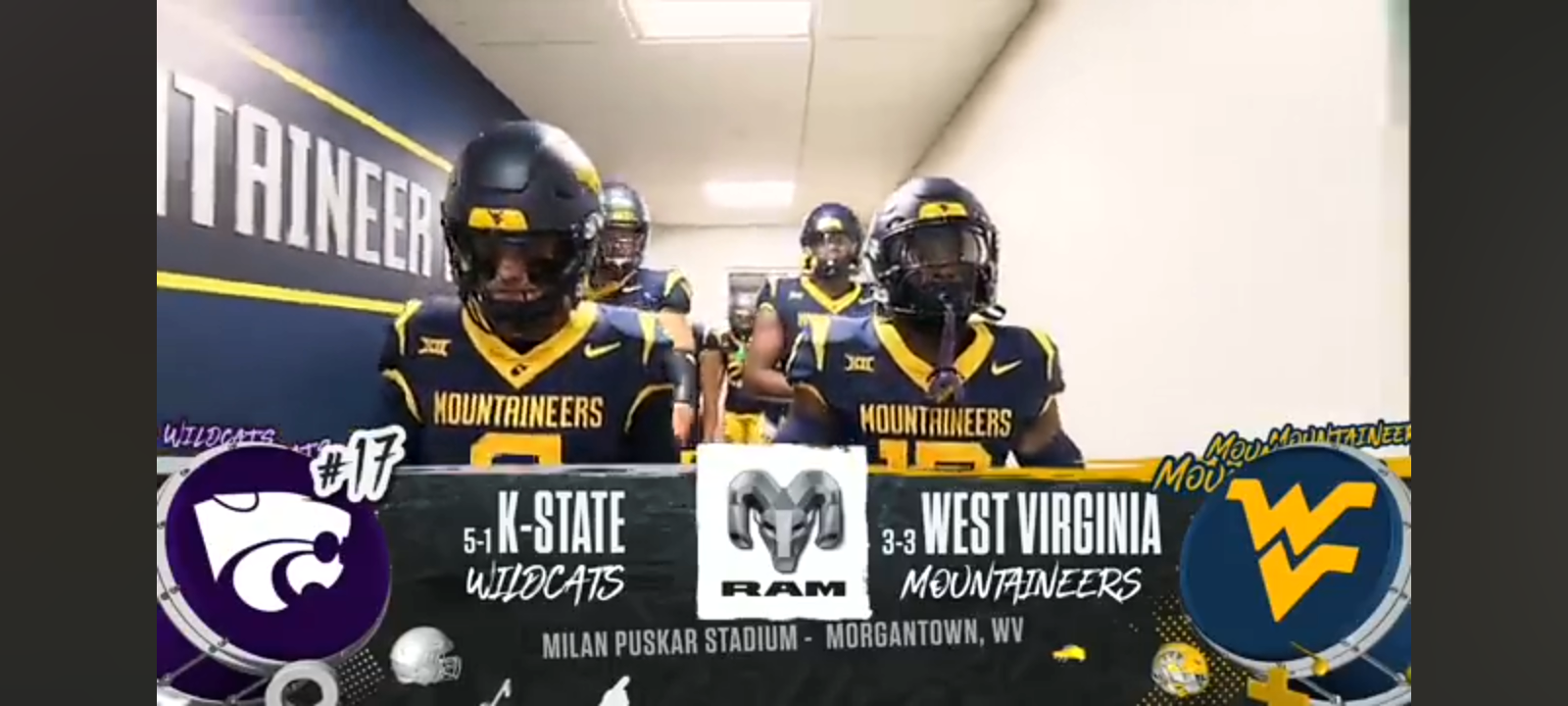 No. 17 Kansas State Wildcats vs. West Virginia Mountaineers Highlights