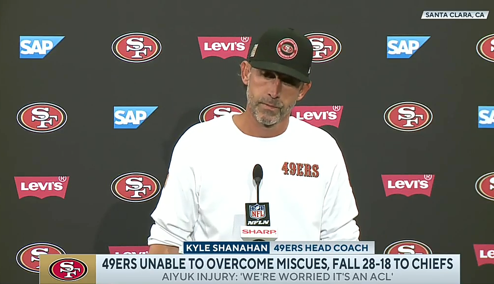 Kyle Shanahan on Aiyuk’s potential ACL injury, loss against Kansas City