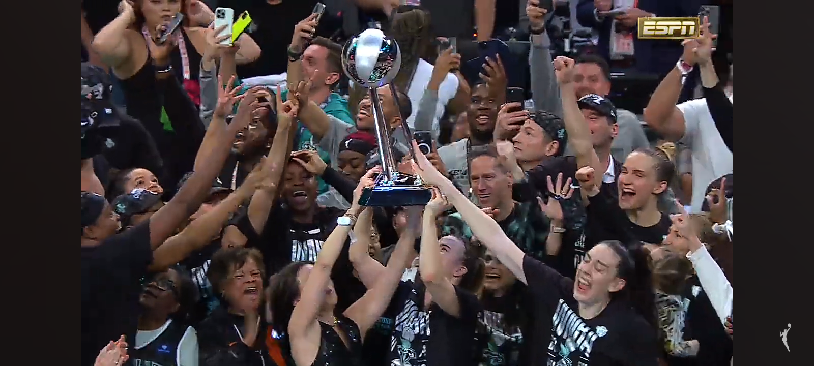 2024 WNBA Finals Trophy Ceremony