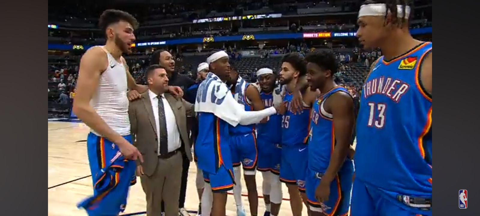 Alex Caruso Joins The Thunder Postgame Fun 😂