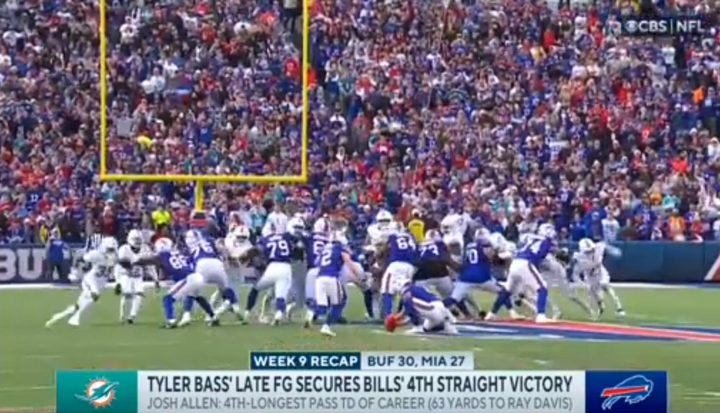 Tyler Bass’ late FG SECURES Bills 4th STRAIGHT victory
