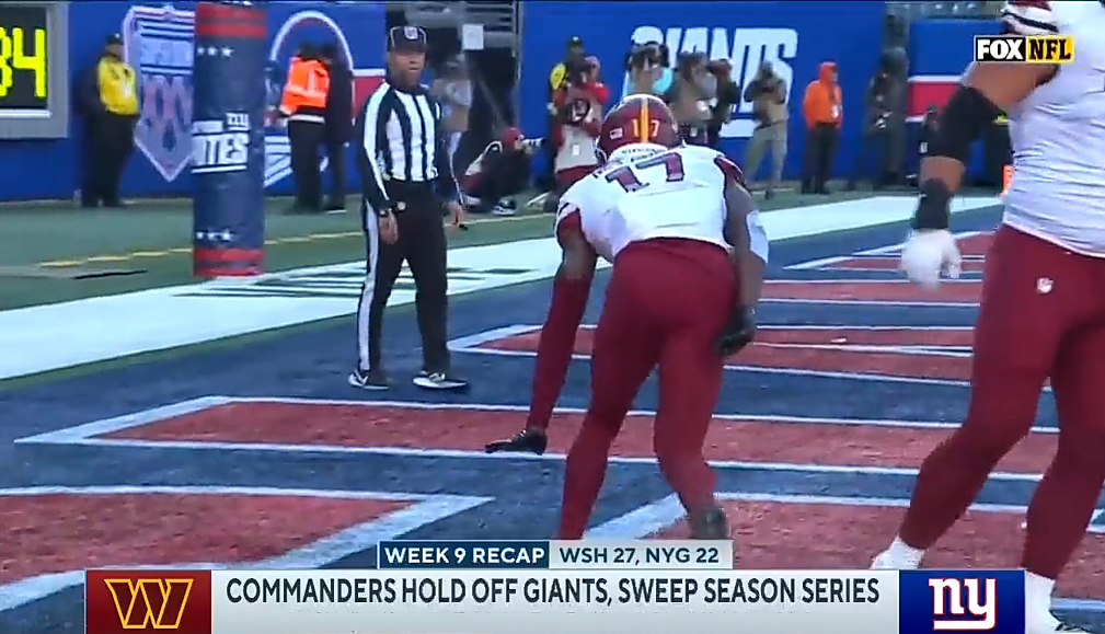 Commanders HOLD OFF Giants 27-22, sweep season series