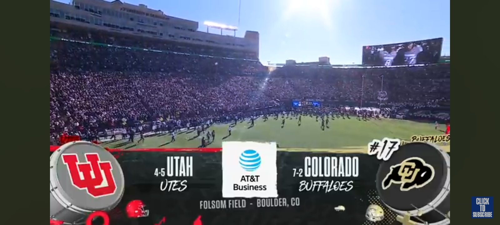 Utah Utes vs. No. 17 Colorado Buffaloes Highlights