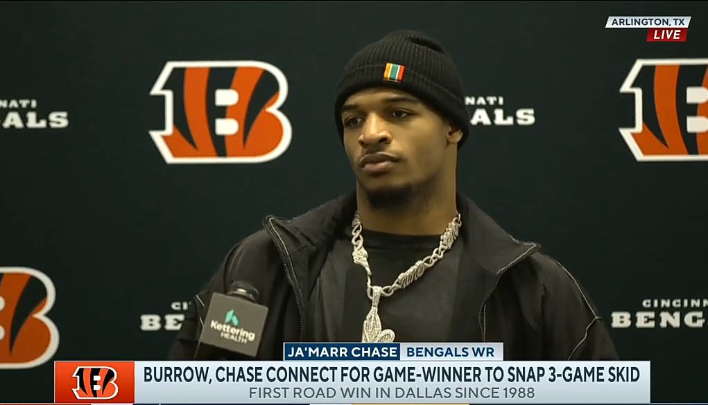 Ja’Marr Chase breaks down game-winning touchdown, contemplates future in NFL