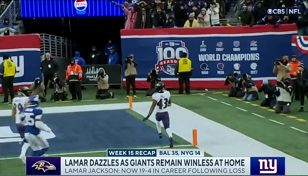 Lamar Jackson, Ravens SHINE as Giants remain winless at home