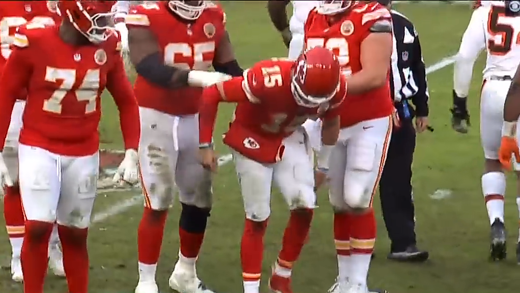 Andy Reid says Patrick Mahomes’ ankle is ‘not broken but it’s sore’