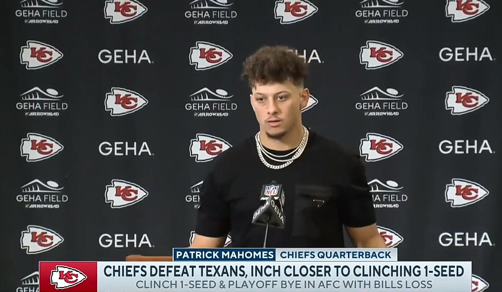Patrick Mahomes speaks on ankle mobility, inching closer to clinching AFC No. 1 seed
