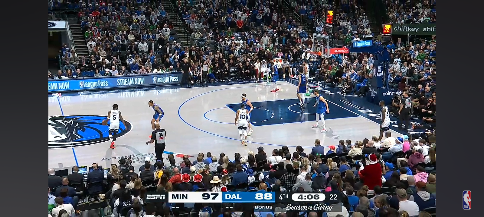 Final 4:08 WILD ENDING Timberwolves vs Mavericks