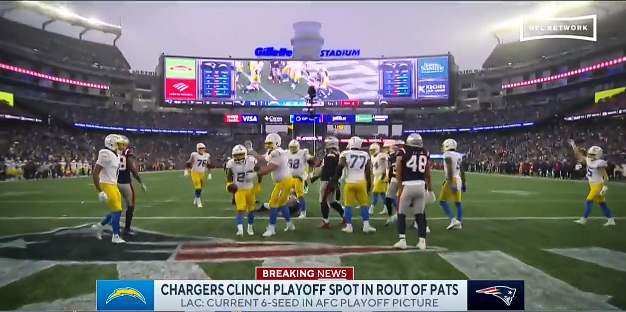Ladd McConkey & Chargers CLINCH playoff berth in dominant win over Patriots