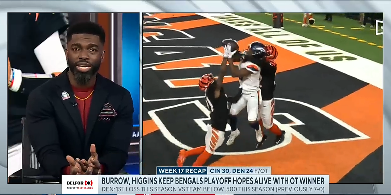 Burrow, Higgins keep Bengals playoff hopes alive with OT win over Broncos