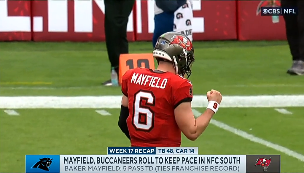Mayfield, Buccaneers beat Panthers to keep pace in NFC South