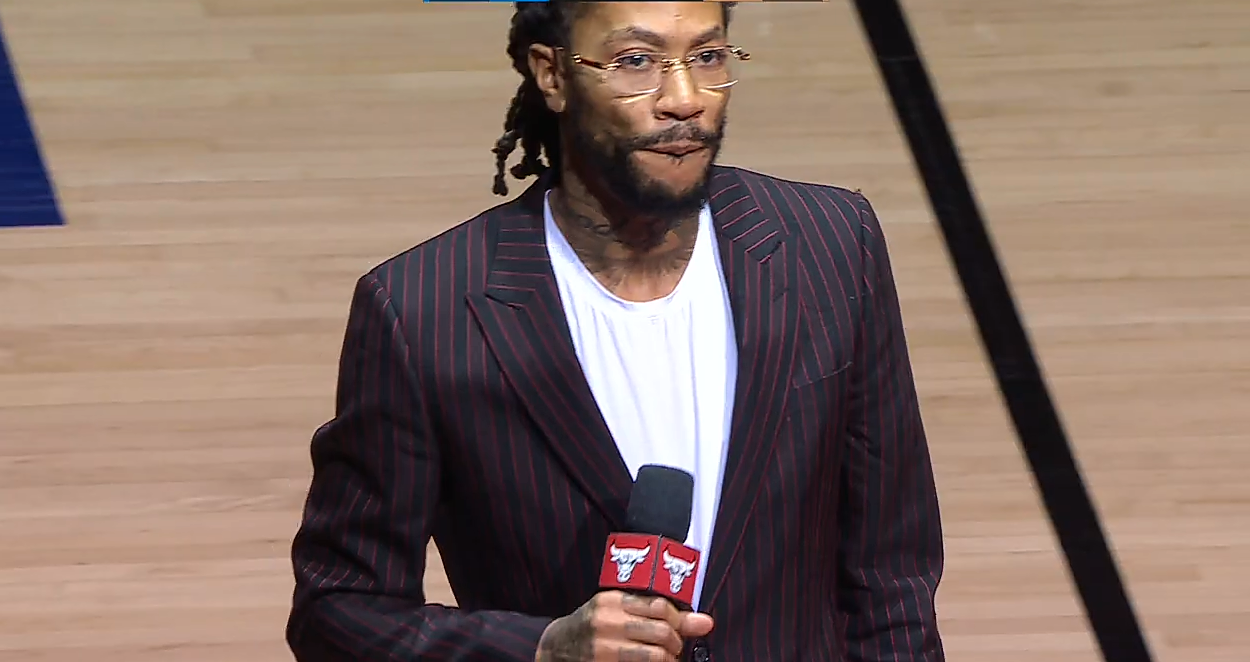 Derrick Rose Night – FULL Halftime Ceremony
