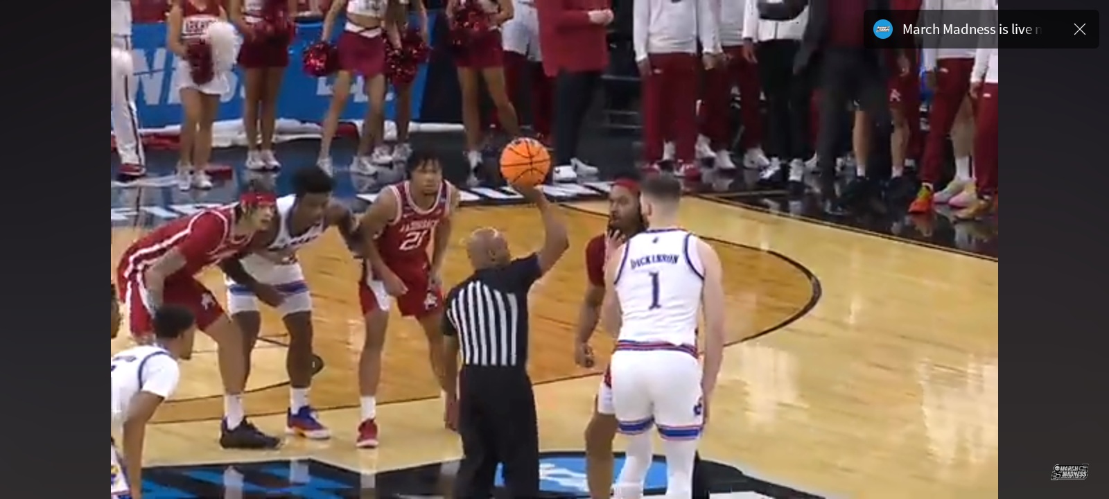 Arkansas vs. Kansas – First round NCAA tournament extended highlights