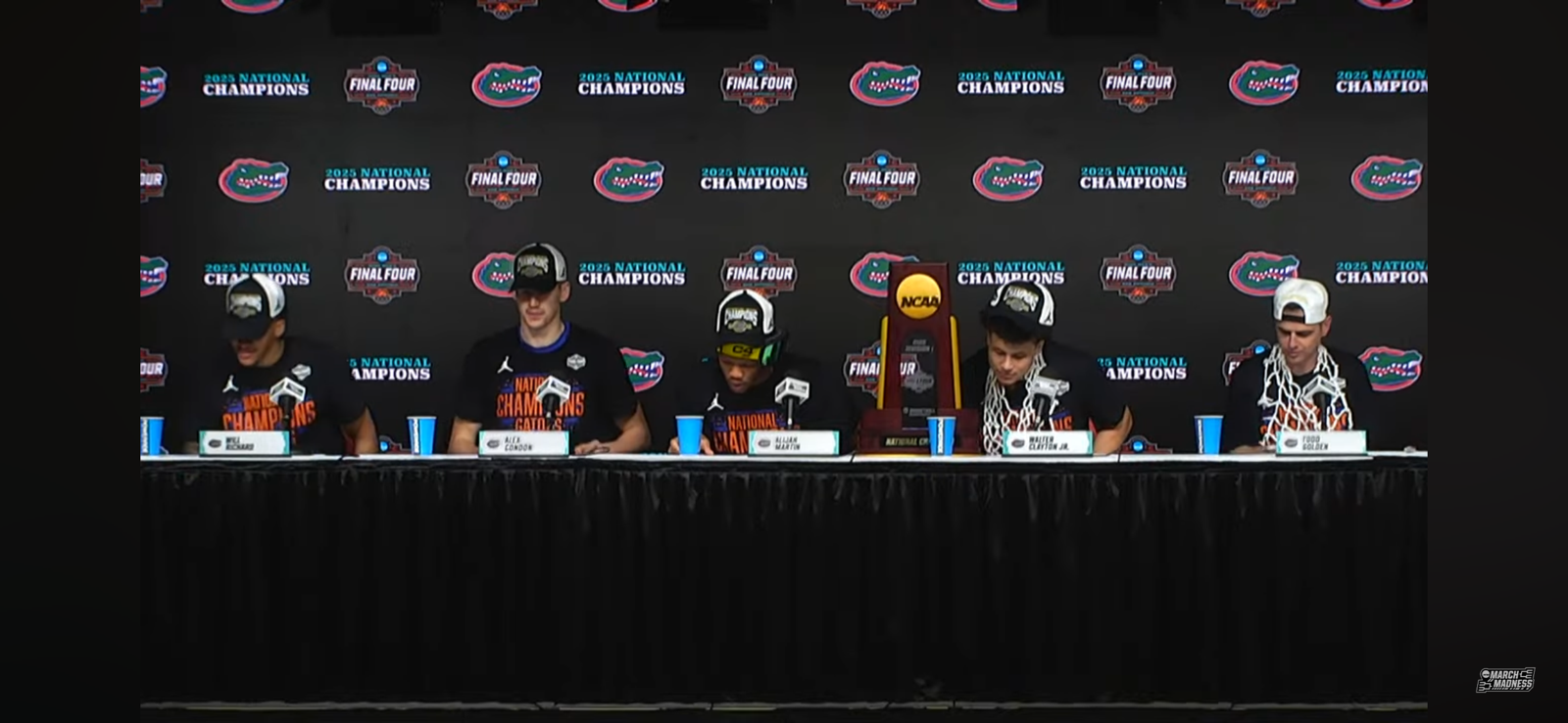 Florida National Championship Postgame Press Conference – 2025 NCAA Tournament