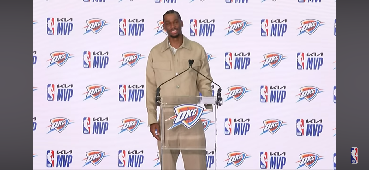 Shai Gilgeous-Alexander FULL Kia MVP Acceptance Speech! 🏆