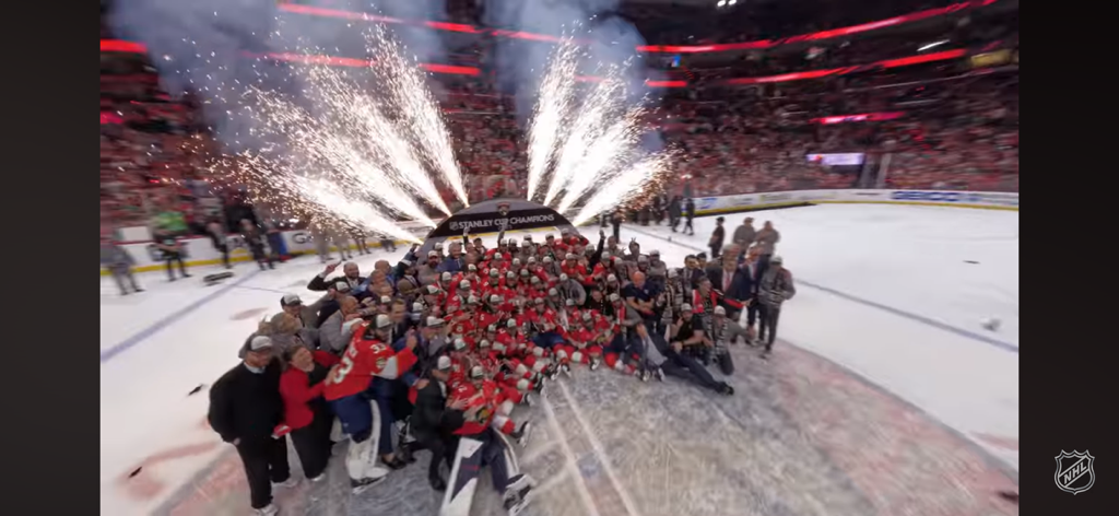 EPIC Drone POV Florida Panthers Championship CELEBRATION 📷🔥🍾