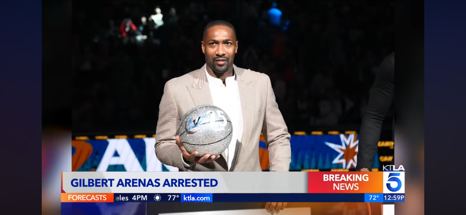 Former NBA star Gilbert Arenas arrested in illegal gambling probe