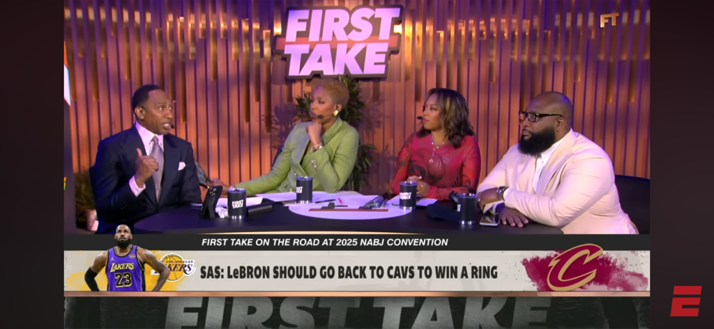 Stephen A. says LeBron should go back to Cleveland to win a championship 👀🏆