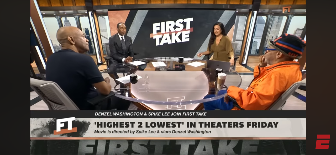 Denzel Washington & Spike Lee join First Take! 🎥 Denzel CRITICIZES Jerry Jones DESPITE fandom 😳