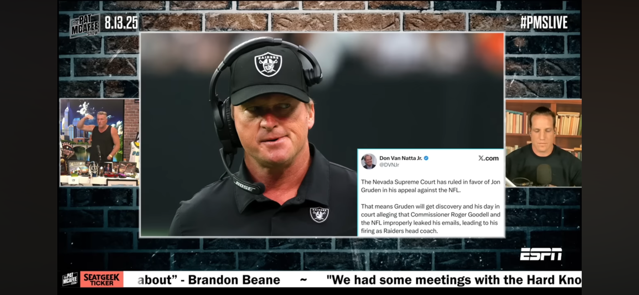 Jon Gruden Scored MASSIVE Win In Lawsuit Against NFL