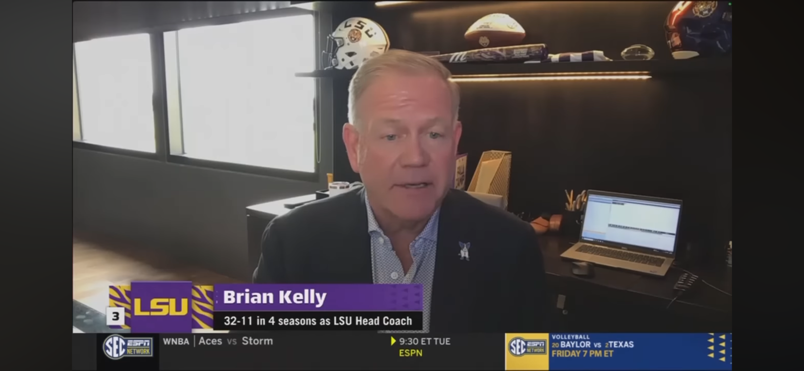 LSU Brian Kelly apologizes and recaps win over Florida