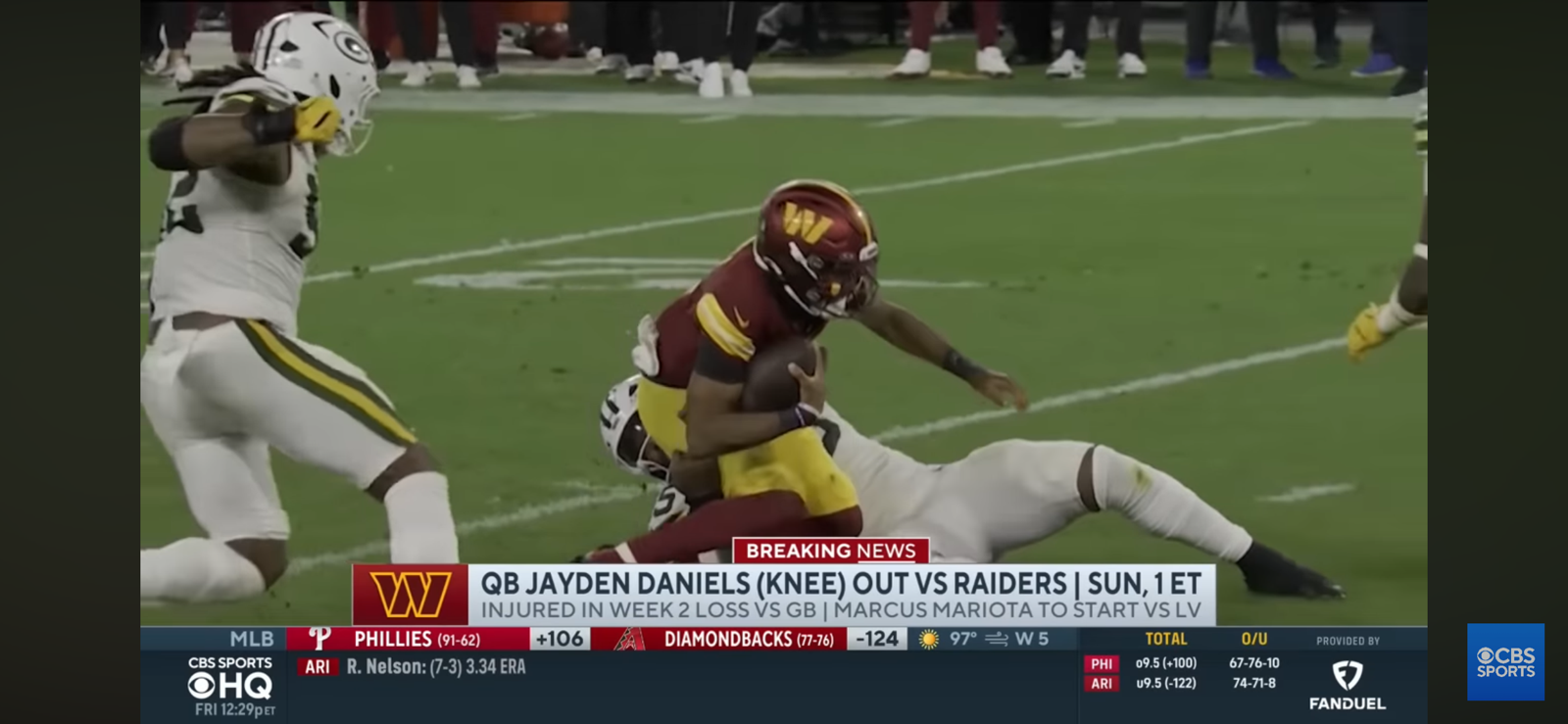 Commanders Officially Rule OUT Jayden Daniels vs Raiders, Marcus Mariota Will Start at QB