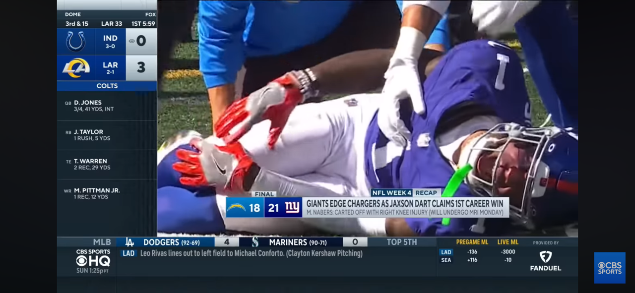 Giants-Chargers REACTION: Grading Jaxson Dart’s first career win + Malik Nabers’ injury status