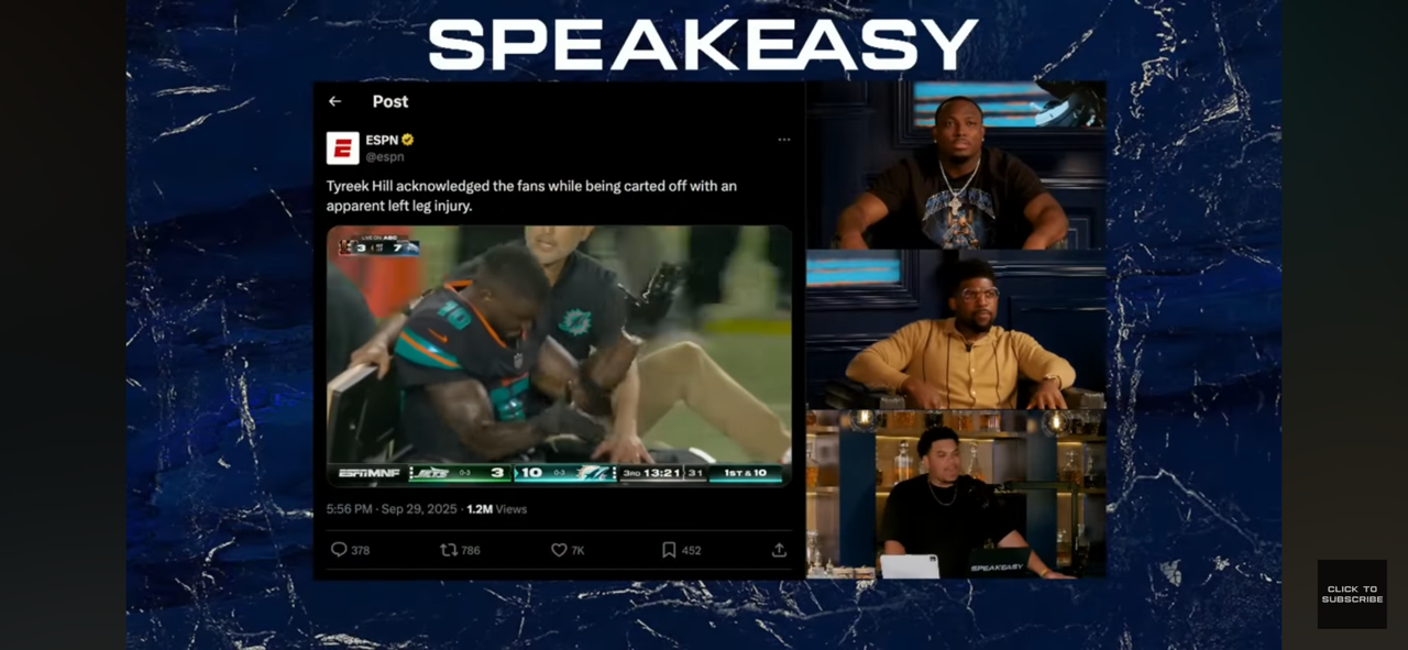 “Tyreek’s career might be OVER!” Acho and Shady react to Tyreek Hill’s HORRIFIC injury