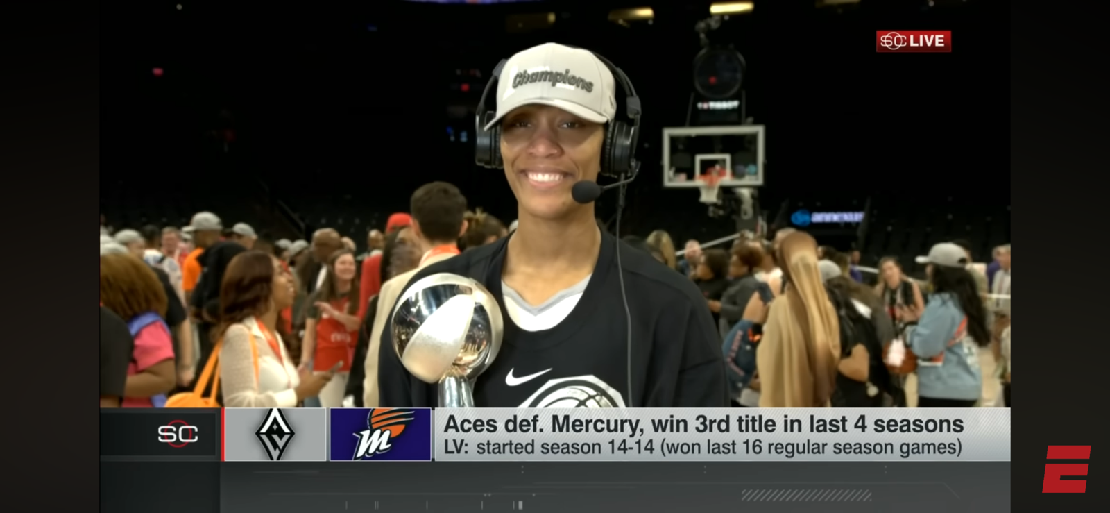 FULL REACTION: Aces SWEEP Mercury to win 3rd WNBA Championship in 4 seasons