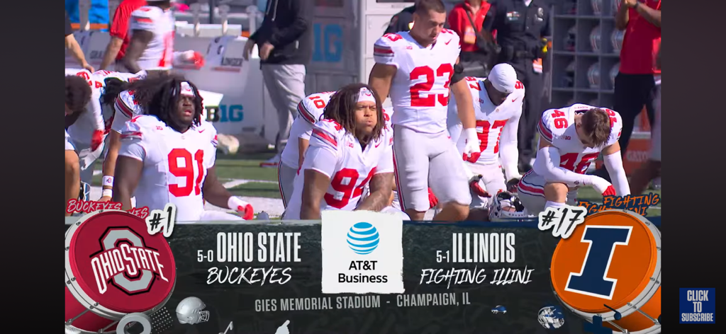 No. 1 Ohio State Buckeyes vs. No. 17 Illinois Fighting Illini Highlights
