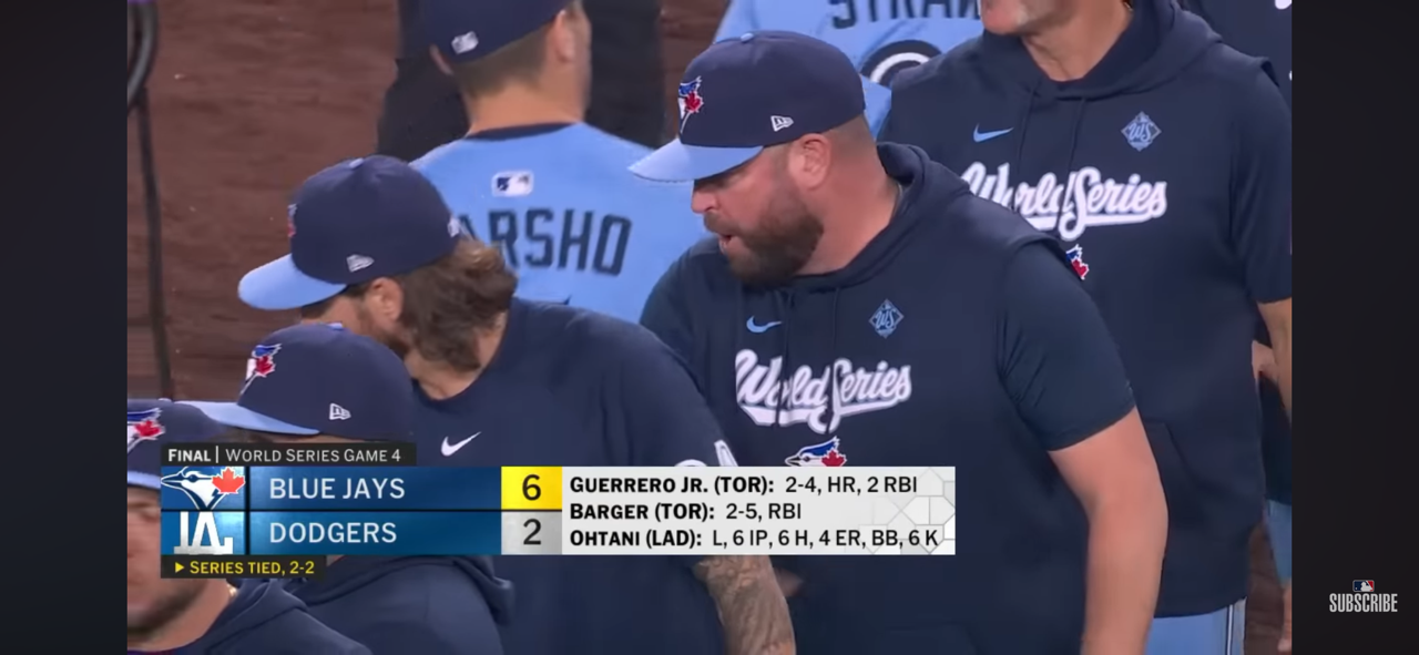 Blue Jays vs. Dodgers World Series Game 4 | MLB Highlights