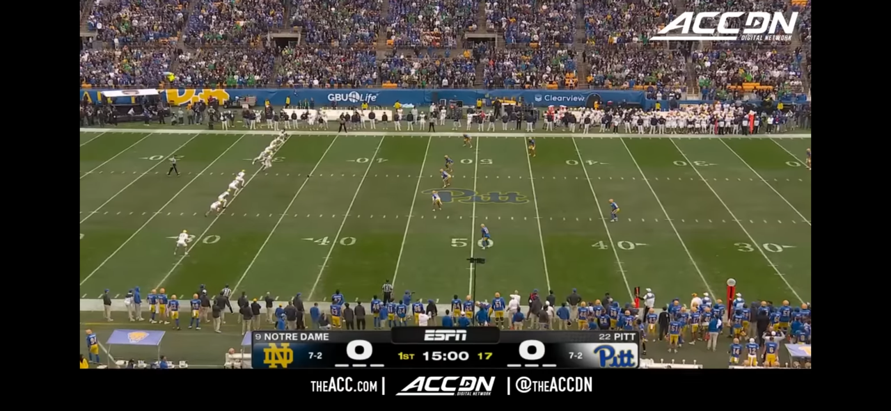 Notre Dame vs Pitt Condensed Game | 2025 ACC Football
