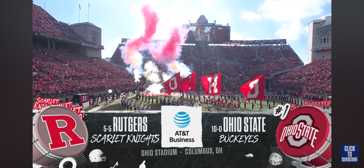 Rutgers Scarlet Knights vs. No. 1 Ohio State Buckeyes Highlights