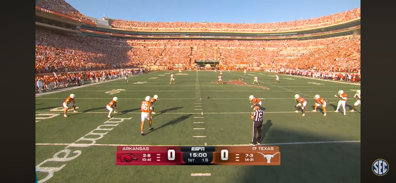 Arkansas Razorbacks at No. 17 Texas Longhorns | Game Highlights