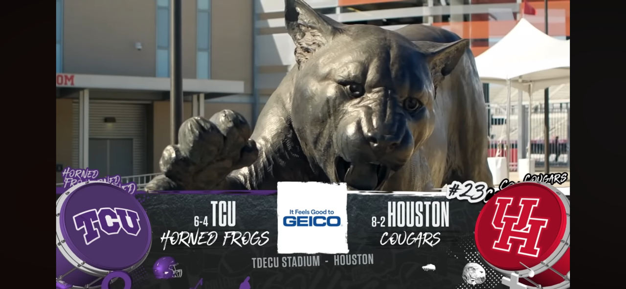 TCU Horned Frogs vs. No. 23 Houston Cougars Highlights