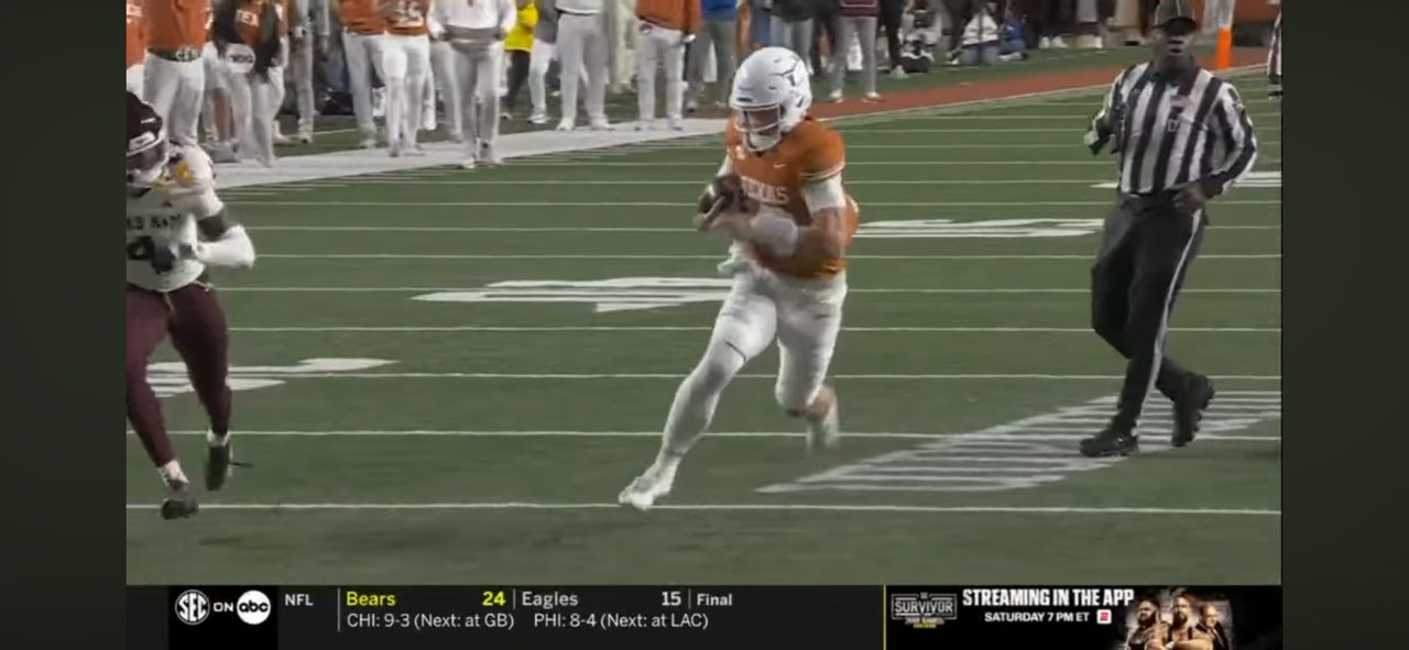 Arch Manning Clutch 35-Yd Rushing TD in Texas Upset vs. Texas A&M