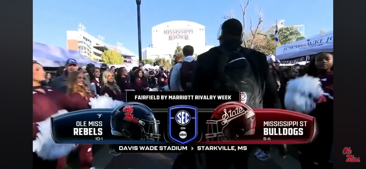 HIGHLIGHTS: Football at Mississippi State (11-28-25)