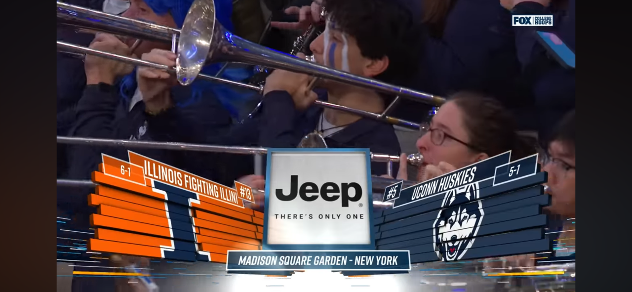 No. 13 Illinois Fighting Illini vs. No. 5 UConn Huskies Highlights 🏀