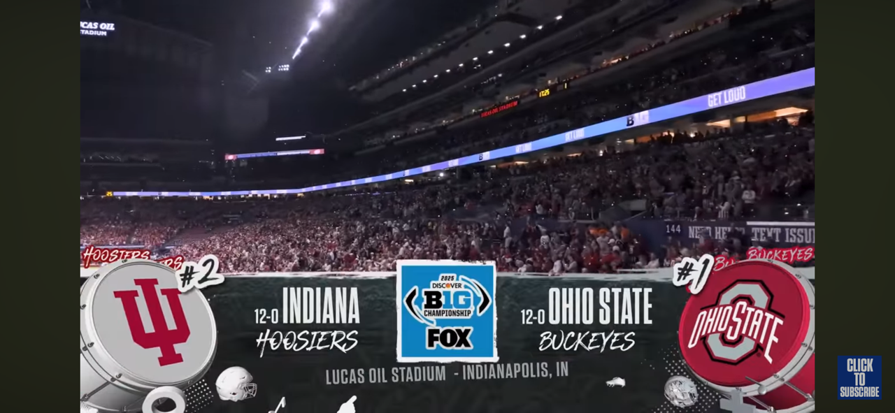 No. 2 Indiana Hoosiers vs. No. 1 Ohio State Buckeyes Highlights | Big 10 Championship