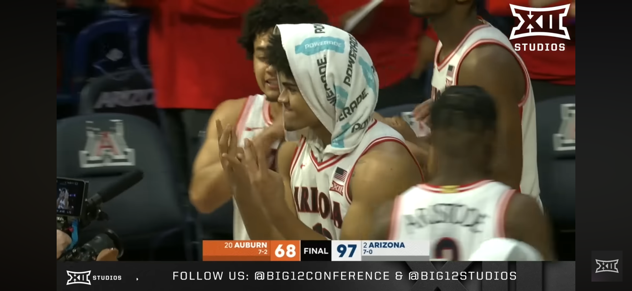 #20 Auburn vs. #2 Arizona Extended Highlights | Big 12 Men’s Basketball