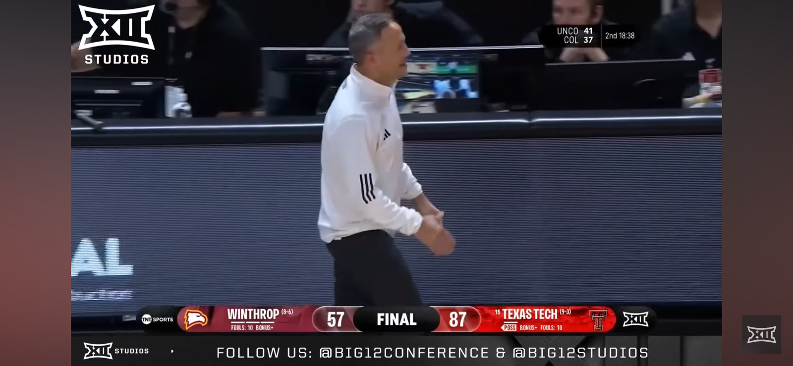 Winthrop vs. #15 Texas Tech Game Highlights | Big 12 Men’s Basketball