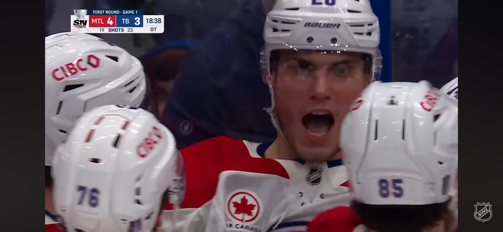 Slafkovsky completes HAT TRICK with Game 1 OVERTIME WINNER!